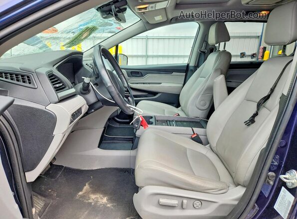 5FNRL6H70KB041574 2019 HONDA ODYSSEY Blue Vista interior delantera