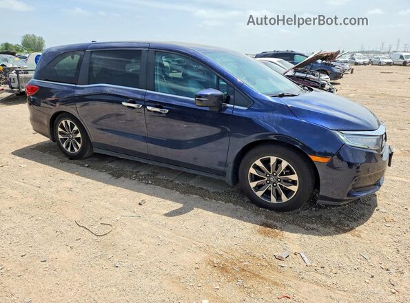 5FNRL6H70MB013227 2021 HONDA ODYSSEY Синий Передняя правая четверть