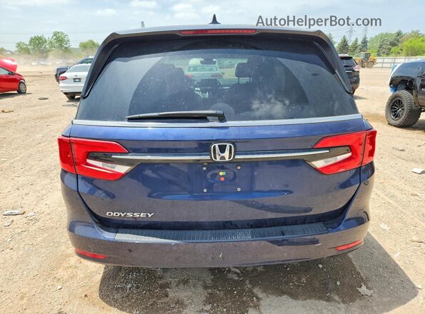 5FNRL6H70MB013227 2021 HONDA ODYSSEY Синий Вид сзади