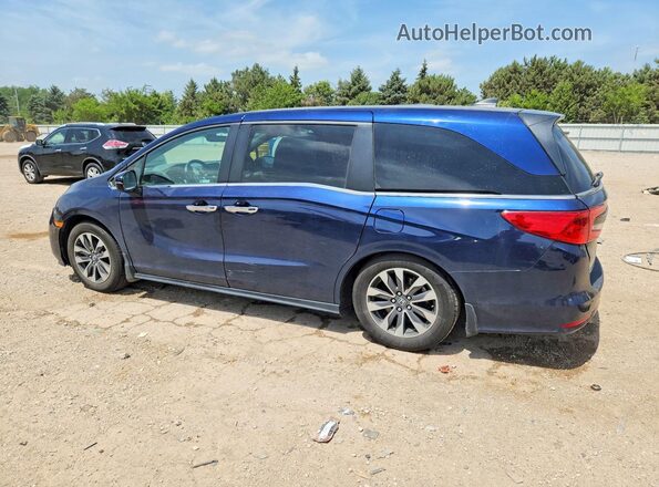 5FNRL6H70MB013227 2021 HONDA ODYSSEY Синий Задняя левая четверть