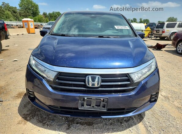 5FNRL6H70MB013227 2021 HONDA ODYSSEY Синий Вид спереди