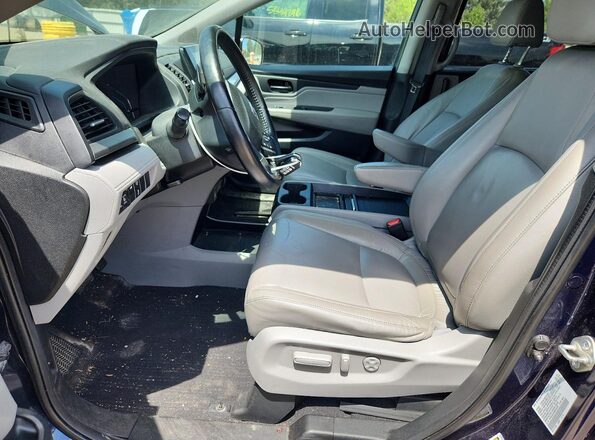 5FNRL6H70MB013227 2021 HONDA ODYSSEY Синий Вид салона спереди
