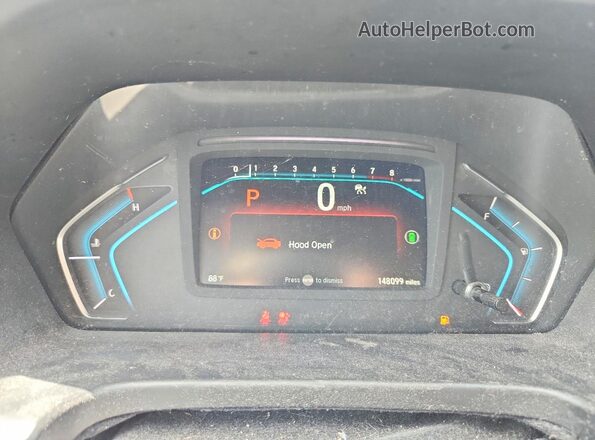 5FNRL6H70MB013227 2021 HONDA ODYSSEY Синий Вид щитка приборов