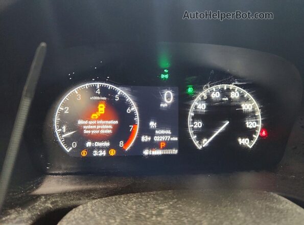 5FNRL6H70SB056172 2025 HONDA ODYSSEY White Instrument cluster view