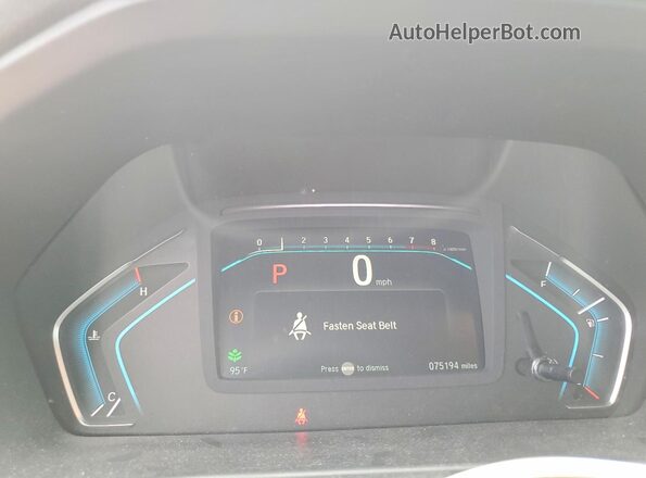 5FNRL6H71JB013975 2018 HONDA ODYSSEY Gray Widok zestawu wskaźników