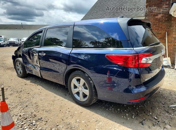 5FNRL6H71JB033837 2018 HONDA ODYSSEY Blue Задня ліва чверть