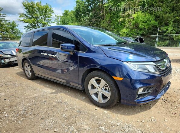 5FNRL6H71JB033837 2018 HONDA ODYSSEY Blue Передня права чверть