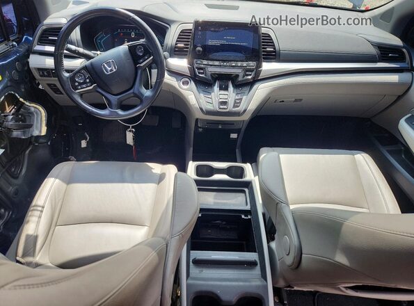 5FNRL6H71JB033837 2018 HONDA ODYSSEY Blue Вид панелі приладів