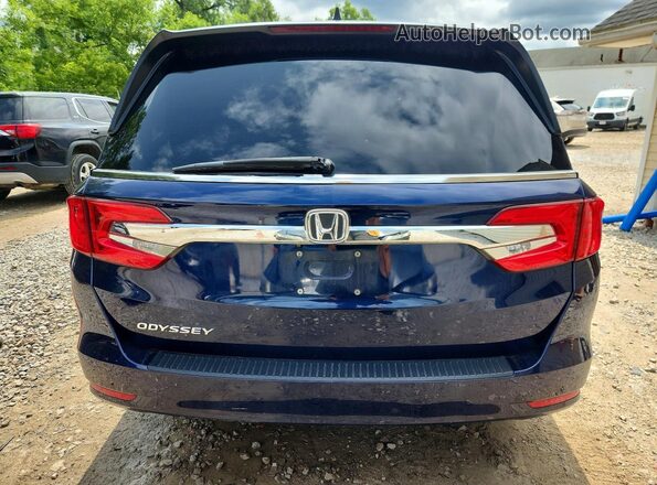 5FNRL6H71JB033837 2018 HONDA ODYSSEY Blue Вид ззаду