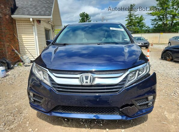 5FNRL6H71JB033837 2018 HONDA ODYSSEY Blue Вид спереду
