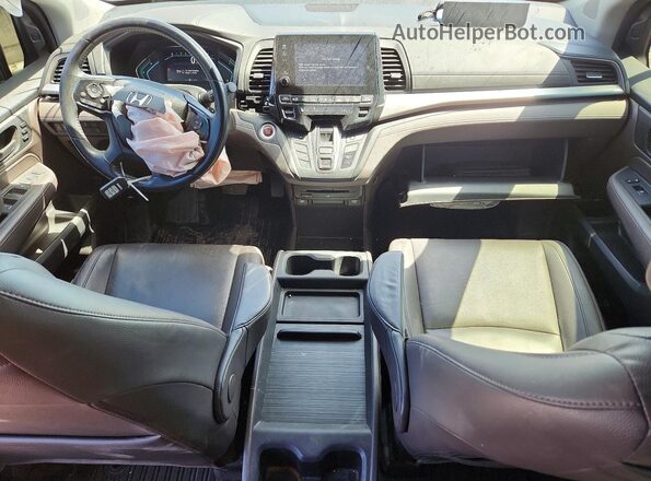 5FNRL6H71JB064974 2018 HONDA ODYSSEY Black Dashboard view