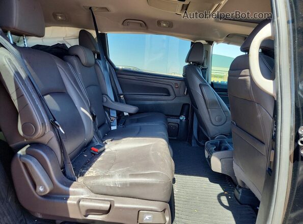 5FNRL6H71JB064974 2018 HONDA ODYSSEY Black Rear interior view