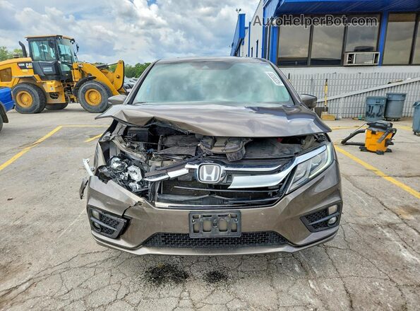 5FNRL6H71JB095268 2018 HONDA ODYSSEY Brown Դիմացի տեսք