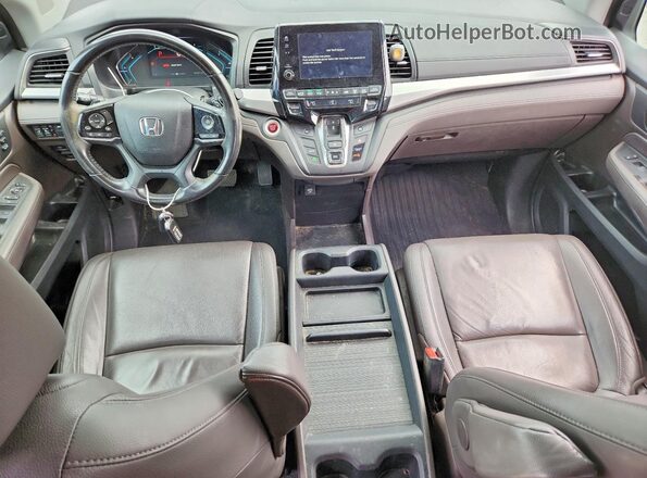 5FNRL6H71JB095268 2018 HONDA ODYSSEY Brown Առջևի վահանակի տեսք