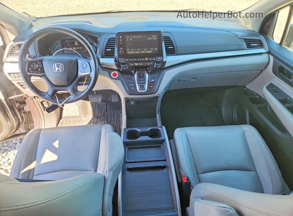 5FNRL6H71JB108262 2018 HONDA ODYSSEY Charcoal Dashboard view