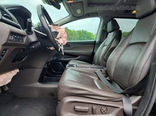 5FNRL6H71KB066905 2019 HONDA ODYSSEY Black Вид салону спереду