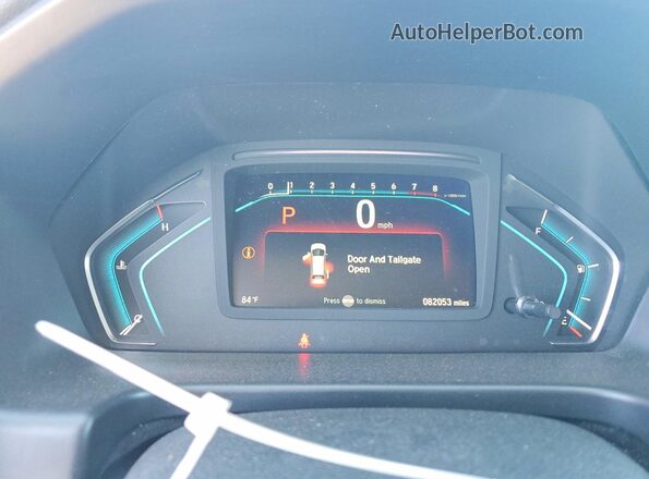 5FNRL6H71KB074955 2019 HONDA ODYSSEY Black Вид щитка приладів
