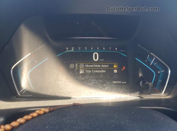 5FNRL6H71KB134572 2019 HONDA ODYSSEY Gray Սարքավորումների վահանակի տեսք