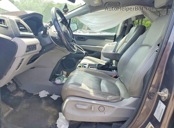 5FNRL6H71LB038118 2020 HONDA ODYSSEY Серый Вид салона спереди