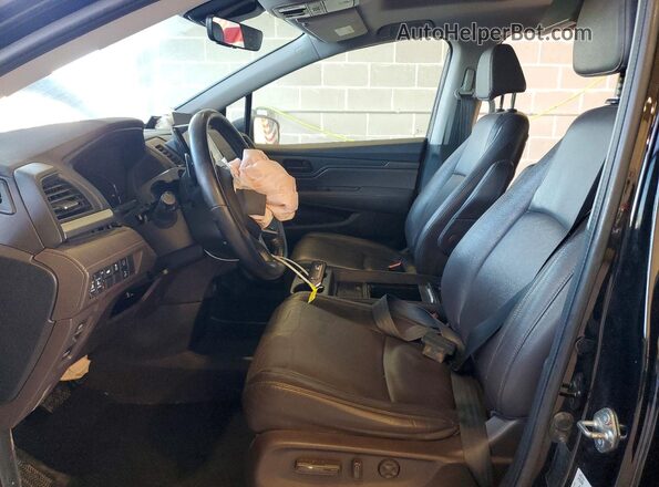 5FNRL6H71LB063228 2020 HONDA ODYSSEY Черный Вид салона спереди