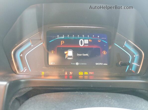 5FNRL6H71RB002213 2024 HONDA ODYSSEY Темно-бордовый Вид щитка приборов