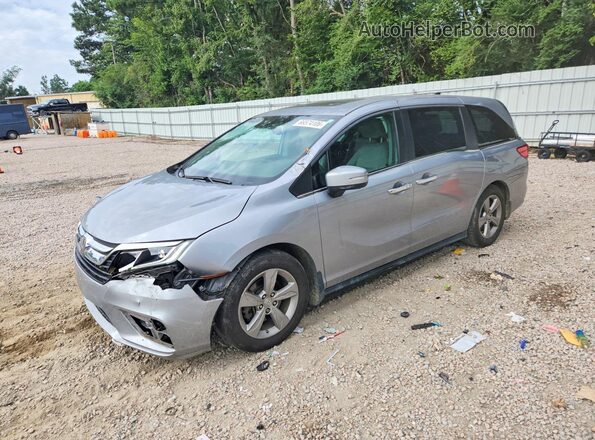 5FNRL6H72JB052476 2018 HONDA ODYSSEY Silver Trasero izquierdo