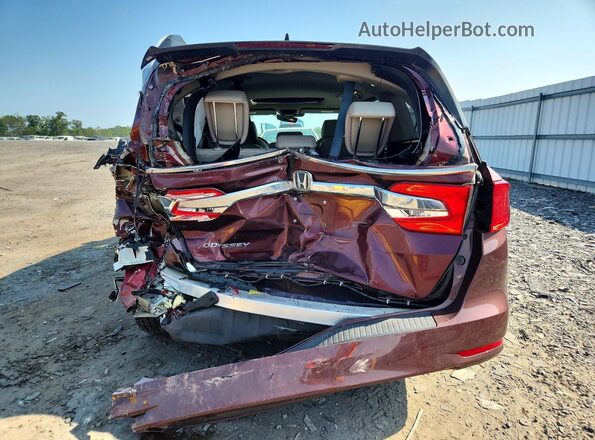 5FNRL6H72JB066667 2018 HONDA ODYSSEY Burgundy Rear view