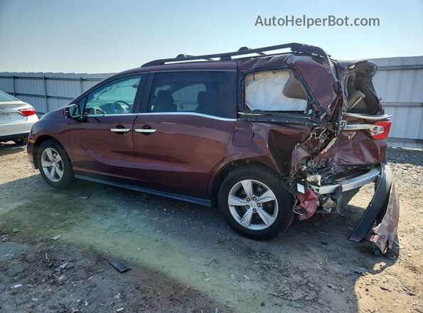 5FNRL6H72JB066667 2018 HONDA ODYSSEY Burgundy Rear left