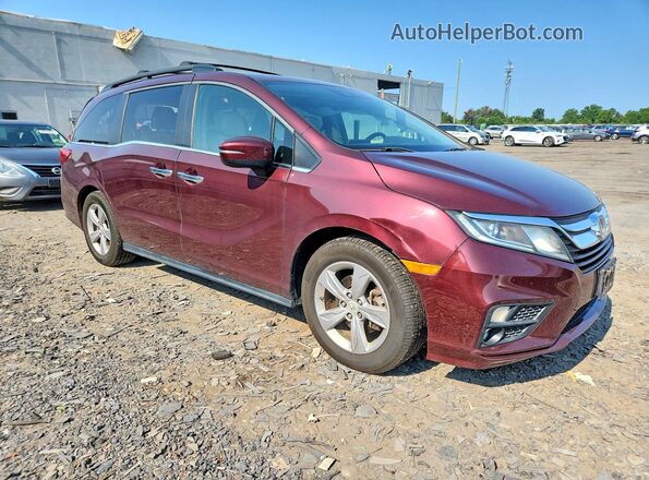 5FNRL6H72JB066667 2018 HONDA ODYSSEY Burgundy Front right