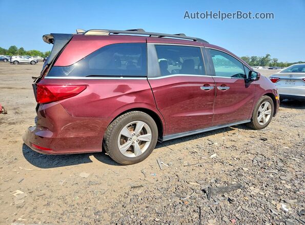 5FNRL6H72JB066667 2018 HONDA ODYSSEY Burgundy Rear right