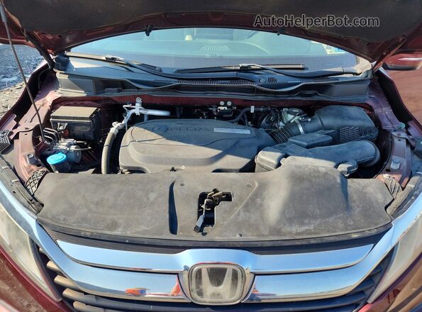 5FNRL6H72JB066667 2018 HONDA ODYSSEY Burgundy Engine compartment view