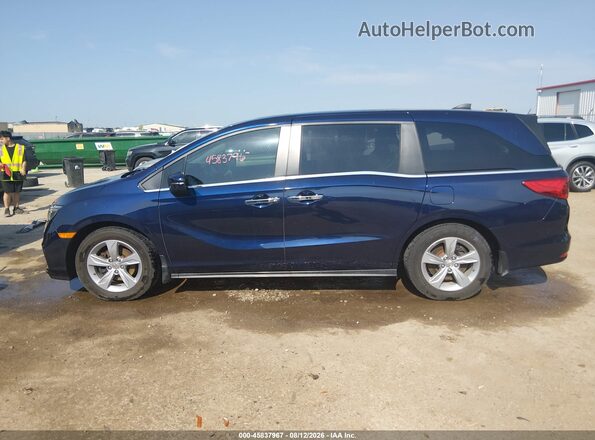 5FNRL6H72KB042872 2019 HONDA ODYSSEY Dark Blue Widok wnętrza 360 stopni
