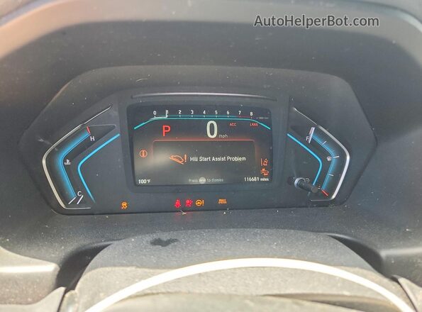 5FNRL6H72LB013325 2020 HONDA ODYSSEY White Вид щитка приладів