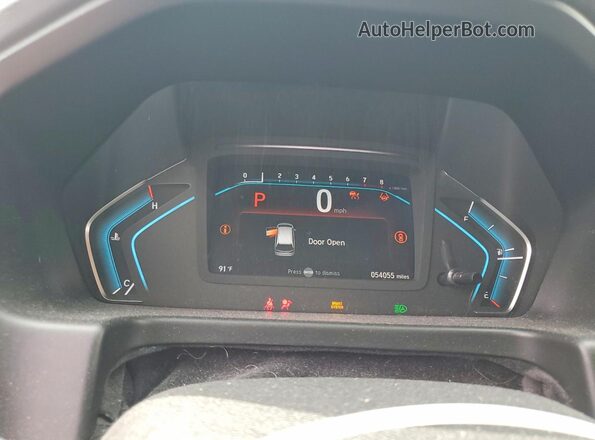 5FNRL6H72MB007185 2021 HONDA ODYSSEY Silver Vista del cuadro de instrumentos