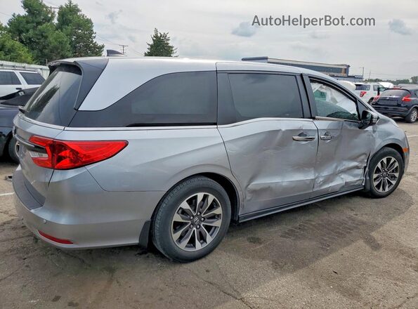 5FNRL6H72MB007185 2021 HONDA ODYSSEY Silver Trasero derecho