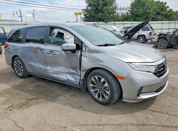 5FNRL6H72MB007185 2021 HONDA ODYSSEY Silver Delantero derecho