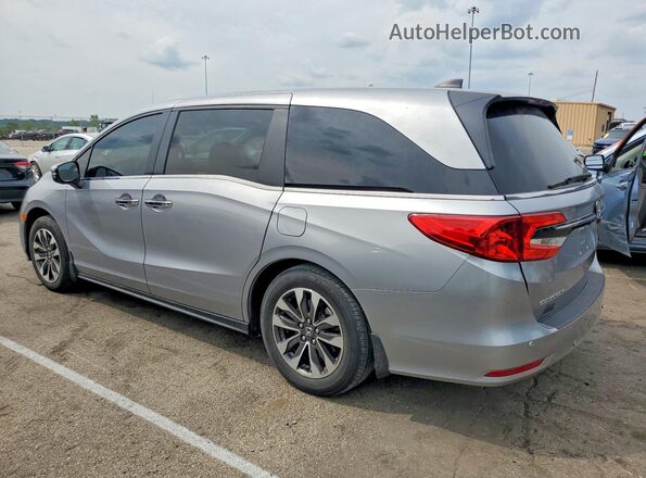 5FNRL6H72MB007185 2021 HONDA ODYSSEY Silver Trasero izquierdo