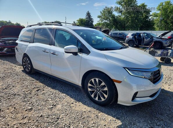 5FNRL6H72MB044768 2021 HONDA ODYSSEY Белый Передняя правая четверть