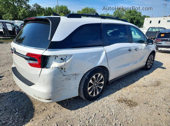 5FNRL6H72MB044768 2021 HONDA ODYSSEY Белый Задняя правая четверть
