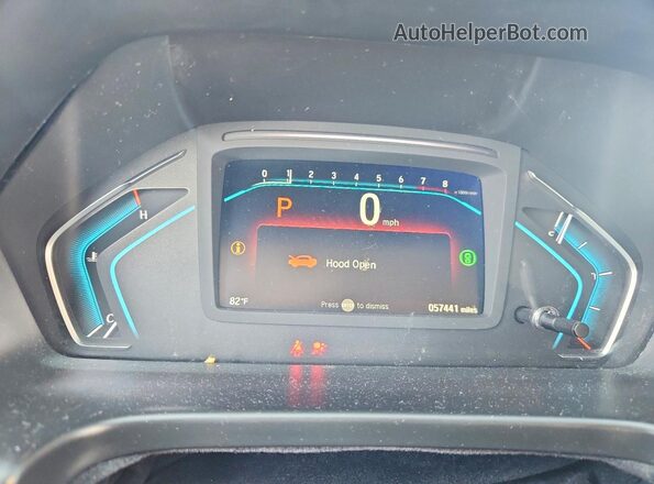 5FNRL6H72MB044768 2021 HONDA ODYSSEY Белый Вид щитка приборов