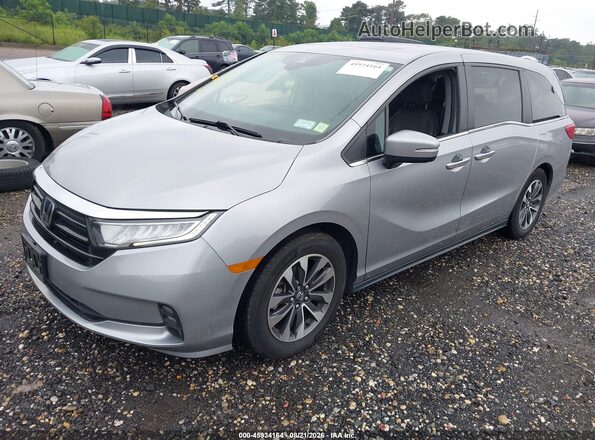 5FNRL6H72NB059966 2022 HONDA ODYSSEY Silver Առջևի ձախ երեք քառորդ տեսարան