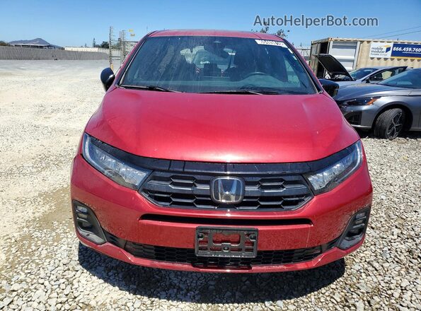 5FNRL6H72SB057825 2025 HONDA ODYSSEY Red Вид спереду