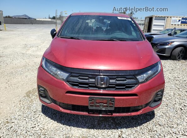 5FNRL6H72SB057825 2025 HONDA ODYSSEY Red 