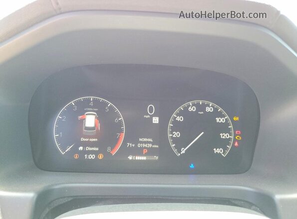 5FNRL6H72SB057825 2025 HONDA ODYSSEY Red Вид щитка приладів