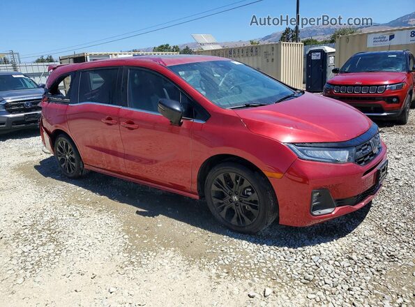 5FNRL6H72SB057825 2025 HONDA ODYSSEY Red Передня права чверть