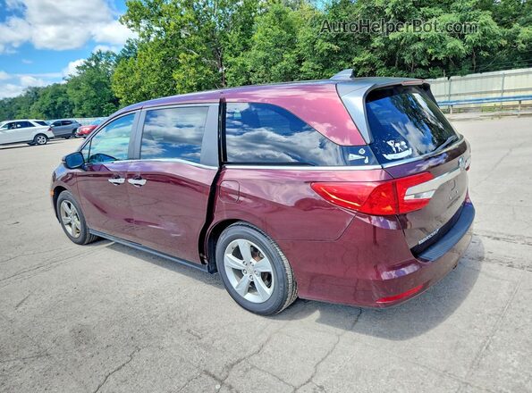 5FNRL6H73JB002167 2018 HONDA ODYSSEY Burgundy Rear right