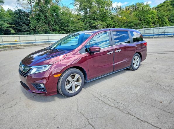5FNRL6H73JB002167 2018 HONDA ODYSSEY Burgundy Rear left