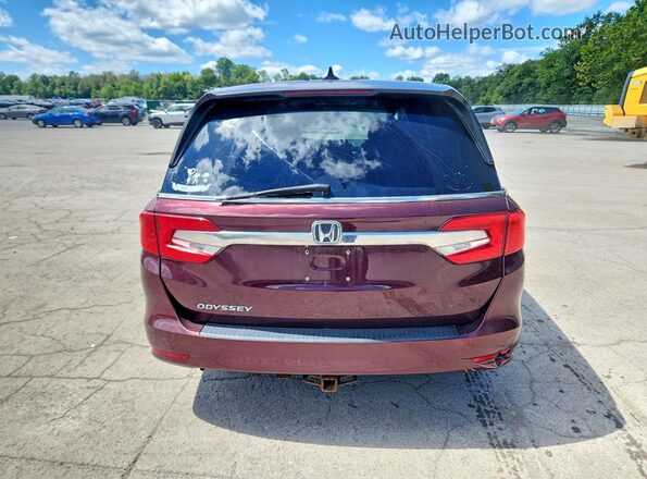 5FNRL6H73JB002167 2018 HONDA ODYSSEY Burgundy Rear interior view
