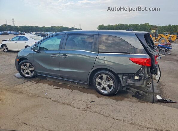 5FNRL6H73JB010110 2018 HONDA ODYSSEY Green Rear left