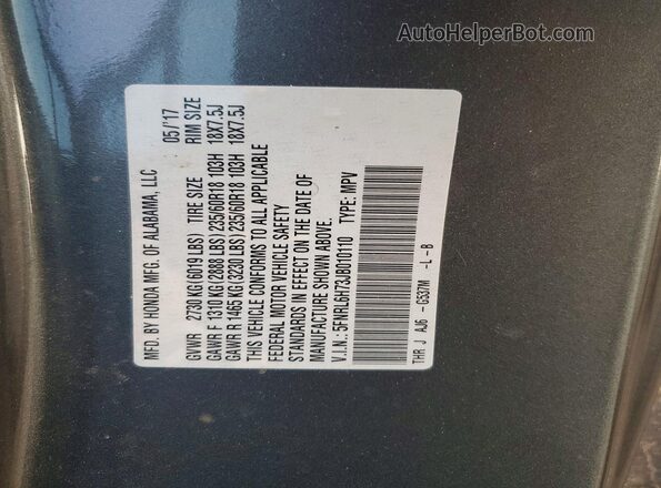 5FNRL6H73JB010110 2018 HONDA ODYSSEY Green Engine compartment view